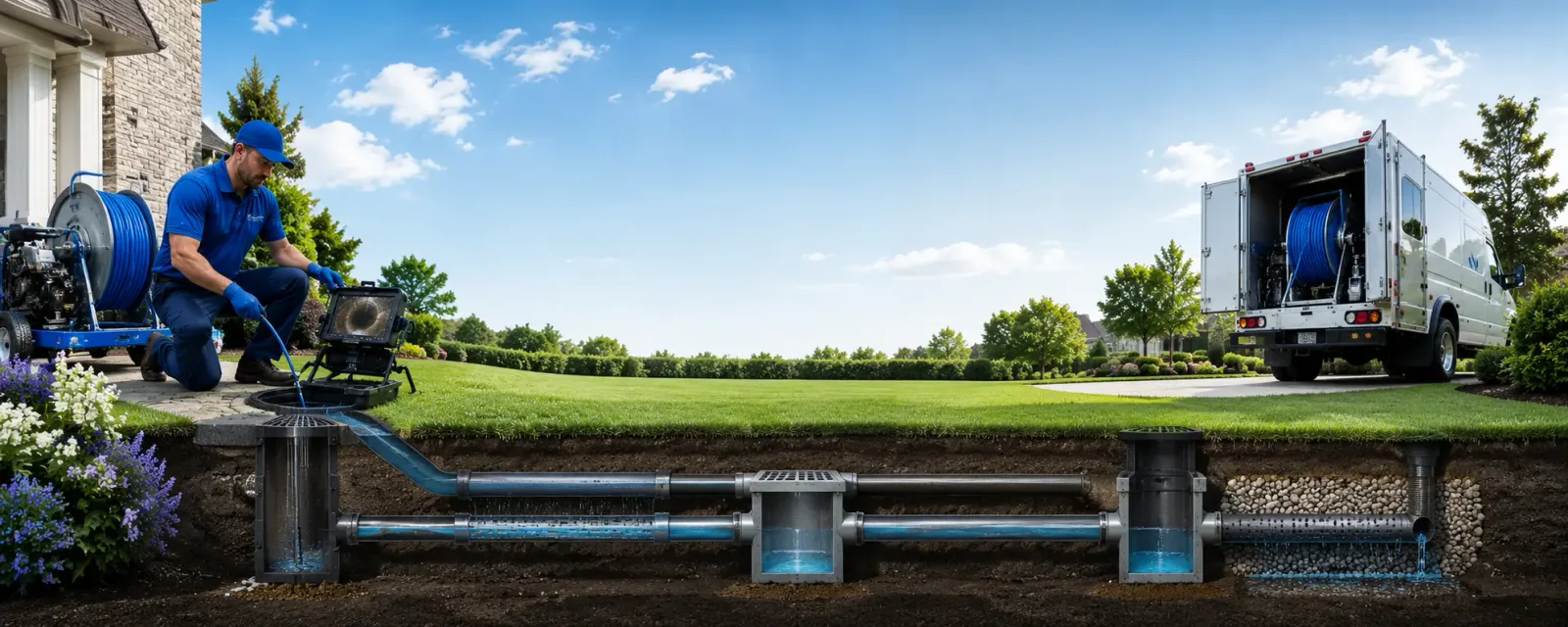 Outdoor drain cleaning information for Haddon Heights, NJ